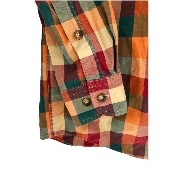 Men's Orvis Antique Oxford Long Sleeve Shirt Multicolor Colorblock Size Medium - Picture 6 of 7